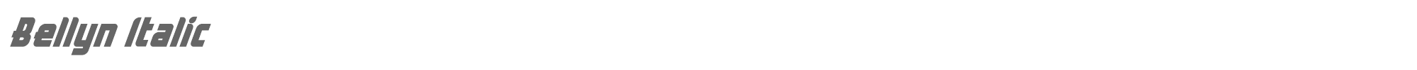 Sample characters Bellyn Font